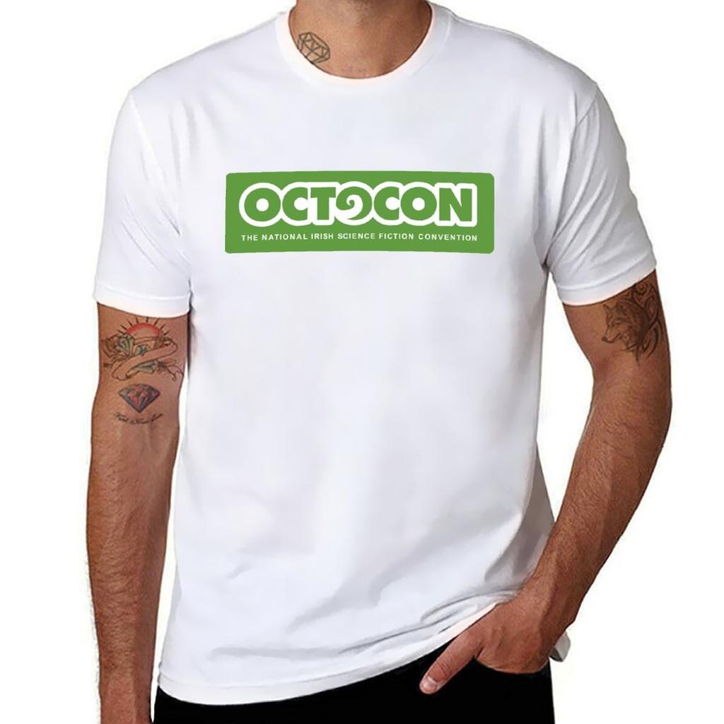 Футболка с логотипом Octocon футболка для мужчины футболки для мужчины хлопок смешная мужская футболка Футболка
