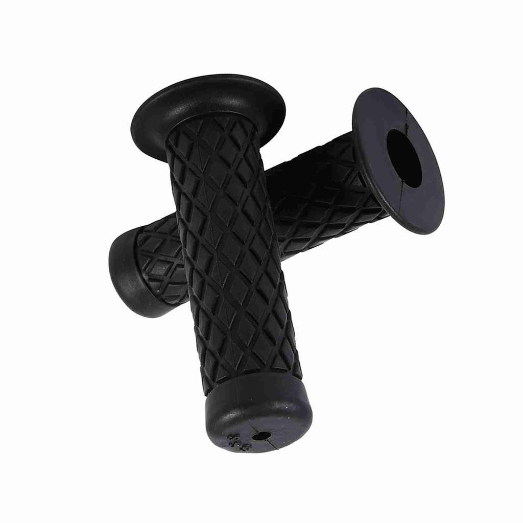 22mm 7/8"   Vintage Soft Rubber Handle Bar Hand Grips For Motorcycle Dirt Bike Black