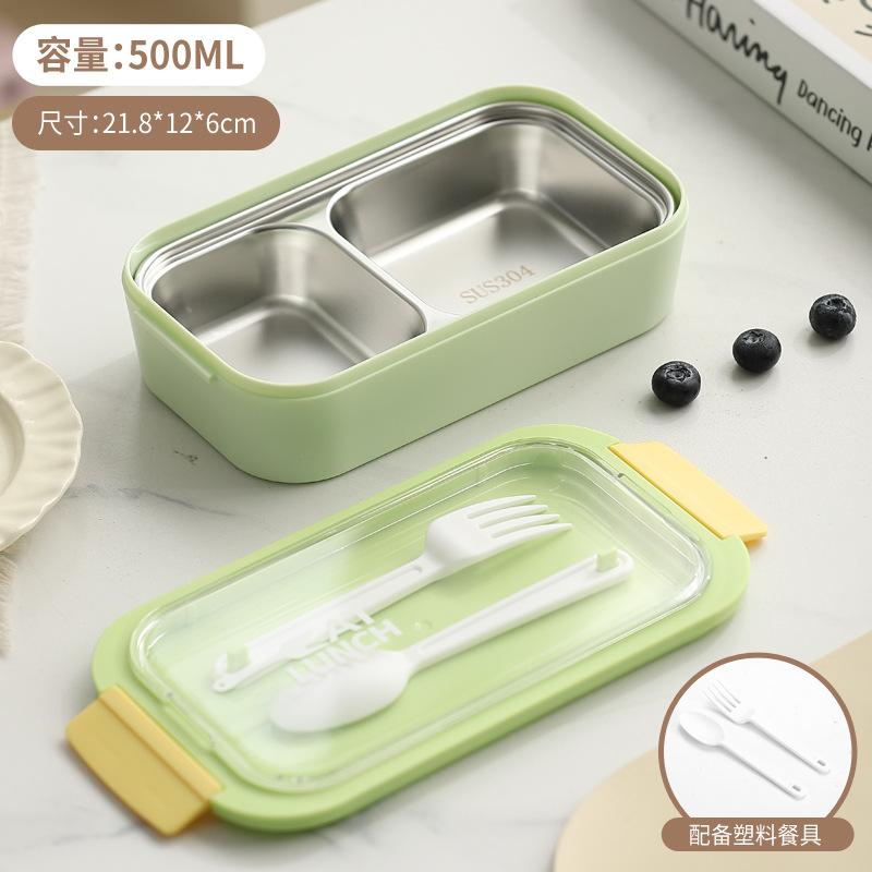 Compartment Lunch Box for Students and Office Workers, Portable Bento Box, 304 Stainless Steel Insulated Lunch Container