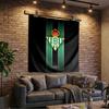 Real Betis Crest Artwork Tapestry Playroom Tapestry, Accessories for Bedroom,Livingroom, dormitory Room Wall Decor Fan Birthday Gifts