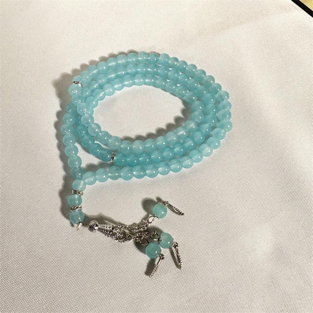 Ручной работы Молитвенные бусины Традиционный Тасбих для мусульман 99 Четки Браслет Исламская мусульманская религия Подарок на Ид Ювелирные изделия