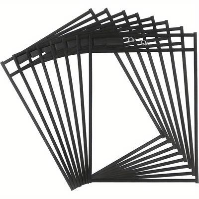 8 шт. в упаковке, черные карманы для сухого стирания, 10 x 14 дюймов, держатели билетов, прозрачные пластиковые чехлы, защитные чехлы для листов, чехлы для учительских классов