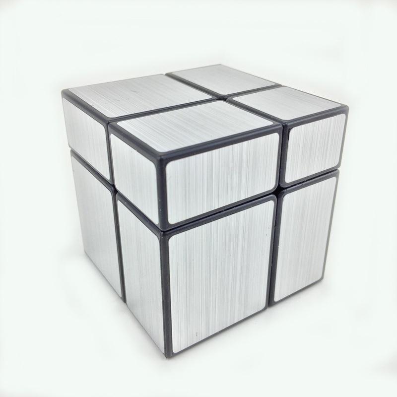 Зеркальный квадратный 2x2x2 профилированный магический куб-головоломка, скоростная игрушка Рубика, подарок ребенку