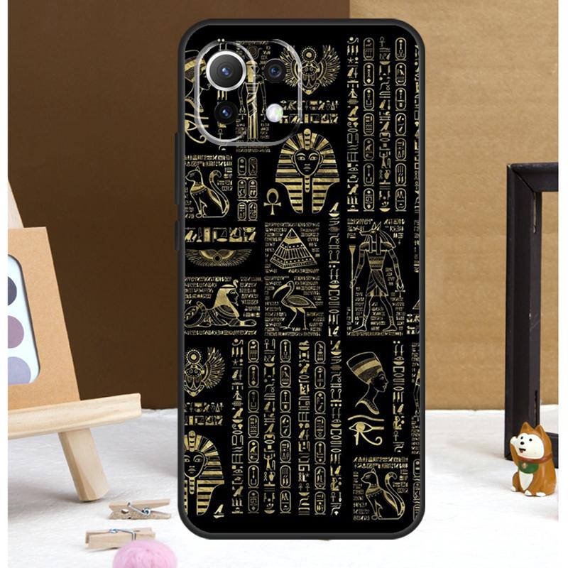 Древнеегипетский иероглифический чехол для POCO X6 Pro M6 X3 X4 X5 F3 F5 M5s Xiaomi 13 14 Ultra 12 Lite 11T 12T 13T Pro