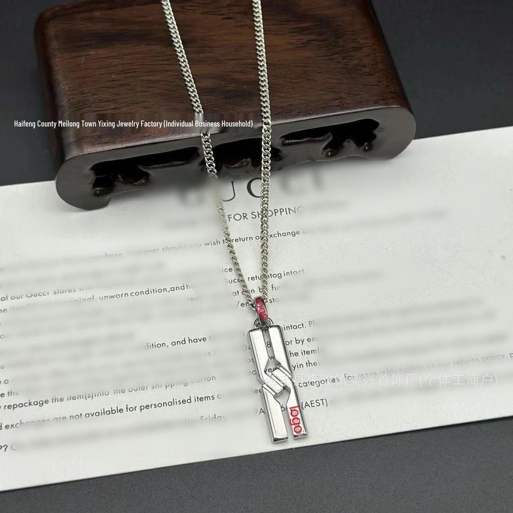 Винтажное ожерелье с двойным символом G, черепом и ключом: Унисекс Большой Размер, Смелая Любовь и Цепочка-свитер с Головой Тигра