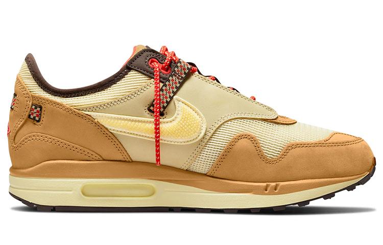 Nike Air Max 1 Travis Scott Cactus Jack Пшеничный Лимонный Кап До9392-701