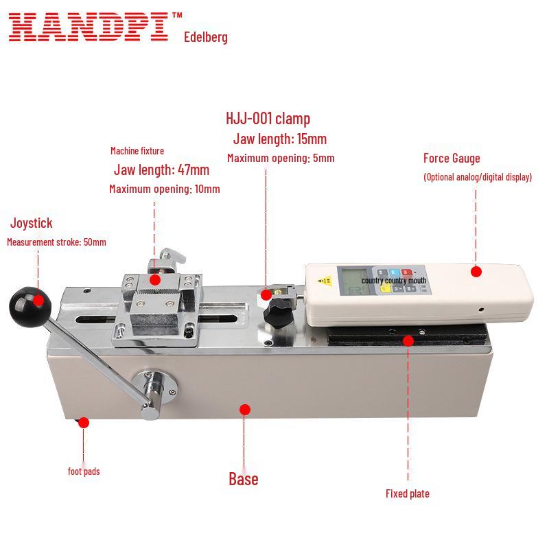 Aideburg HPH Manual Push-Pull Force Test Stand for Wire Harness Terminal Testing