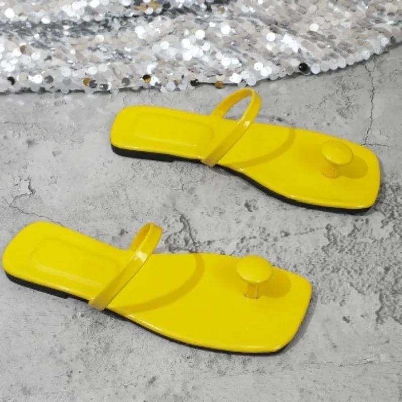 Мода 2024 года, модные универсальные популярные однотонные женские тапочки, пляжные шлепанцы, удобная летняя женская обувь Zapatos Mujer