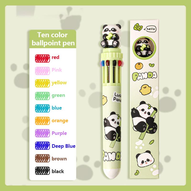 Мультяшная капибара, милое животное, 10 цветов, шариковая ручка, ручка для подписи, школьные канцелярские принадлежности, письменные принадлежности, детский подарок, забавные ручки