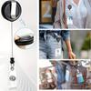 1 Set Worker Company ID Card Holder Lanyard Badge Reel Clip Keyring Horizontal Vertical Business Exhibition Card Cover Case