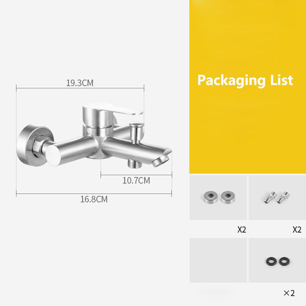 Душевая головка с клапаном для смешивания, простой смеситель для душа, тройной смеситель для ванной, горячая и холодная душевая головка