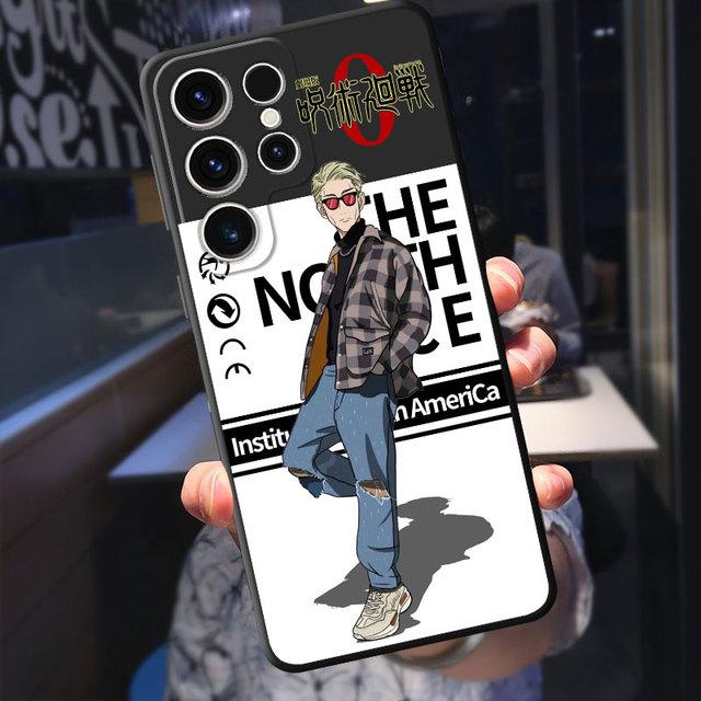 Чехол для Samsung Galaxy S21 S23 Ultra 5g S8 S7 S20 Fe S22 Plus S10e S10, милый свитер с рисунком дзюдзюцу кайсен, пуховик, чехол