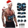 EMS Abs Trainer Rechargeable Abdominal Muscle Stimulator Belt With Multiple Fitness Modes For Core Workout And Home Gym Use