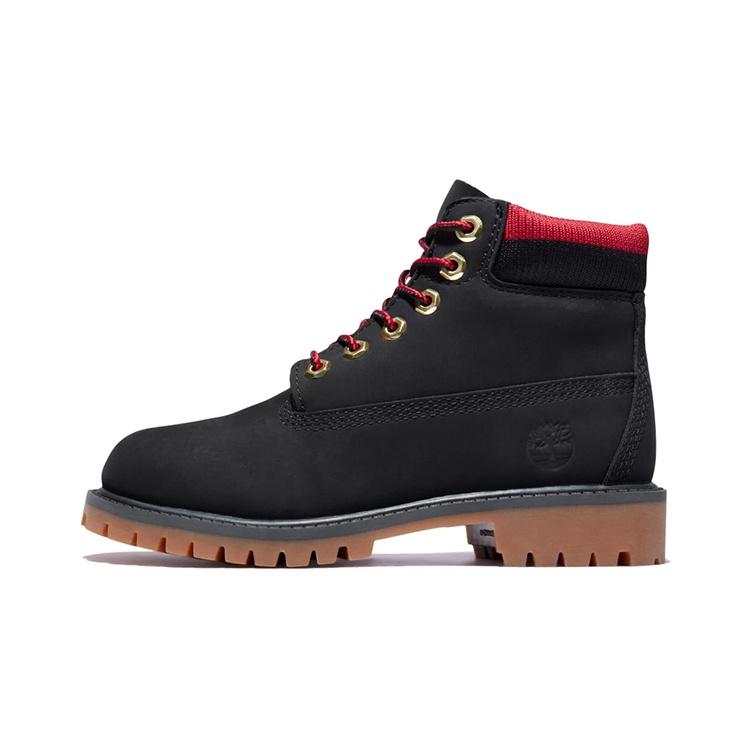 (GS) Timberland 6-дюймовые водонепроницаемые ботинки Premium 'Черно-красные' Детские A2FNV001