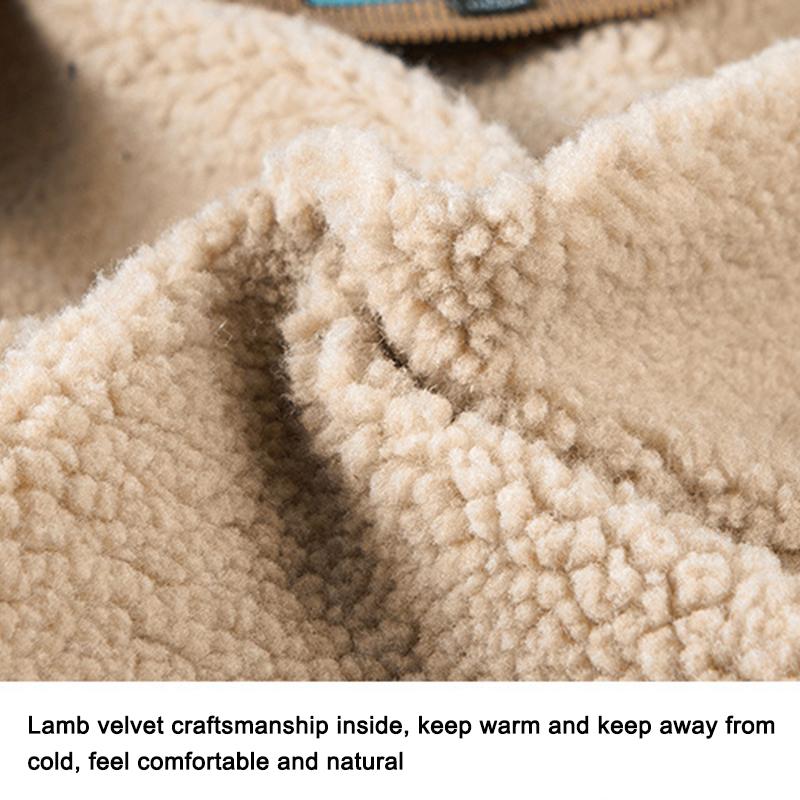 Новая зимняя мужская вельветовая куртка с лацканами больших размеров, зимняя трендовая куртка Ins