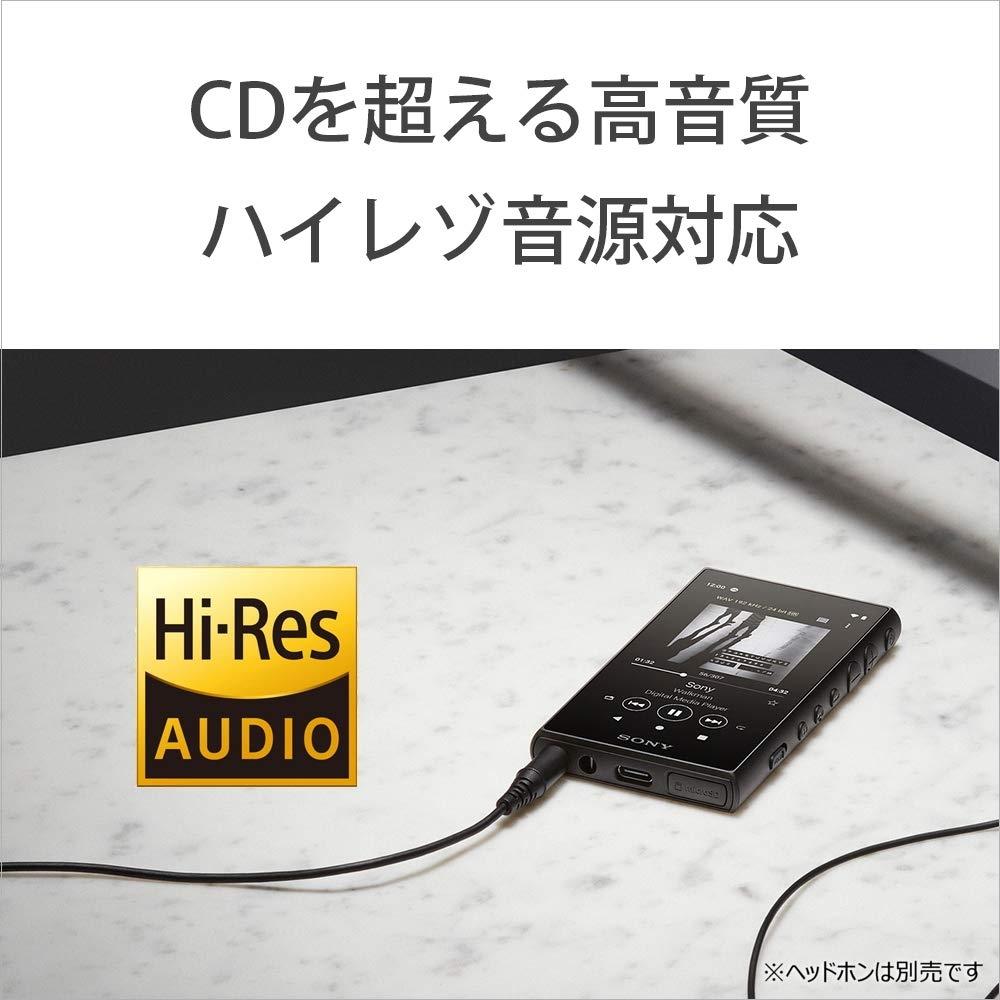 Sony Walkman 64GB A Series NW-A107: High Resolution Compatible MP3 Player Bluetooth Android Equipped microSD Compatible Touch Panel Up To 26 Hours