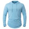 Men's Lightweight Athletic Hoodies Long Sleeve Workout Sport Hooded Shirt Casual Gym Running Jogger Shirt Pullover Sweatshirts