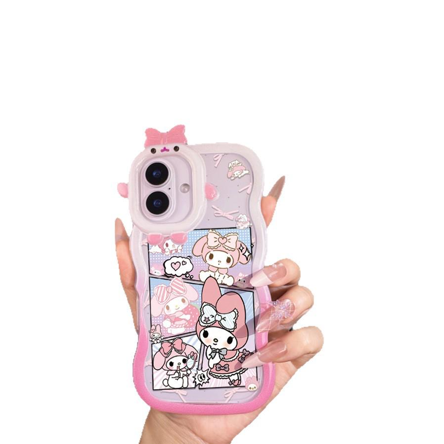 Мультяшный чехол Sanrio для Apple 17/16/17PROMAX - Милый, Прочный и Стильный