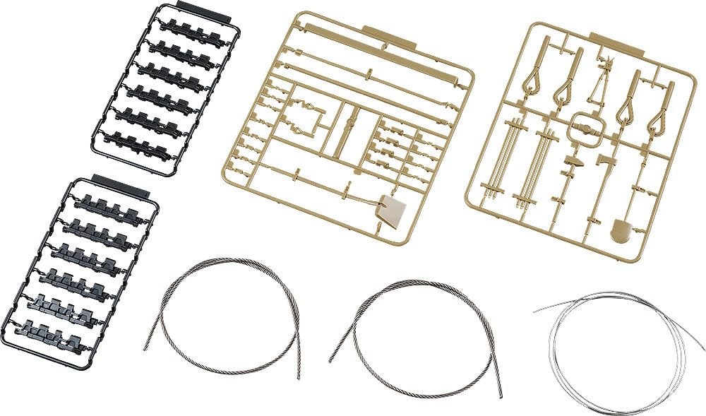 Figma Vehicles Tiger I Набор внешнего оборудования Масштабная сборная пластиковая модель 1/12