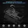 Armor Shockproof Phone Case For iPhone 17 Pro Max Air 16 15 14 13 12 11 Magnetic Metal Ring Holder TPU Frame Plastic Back Cover