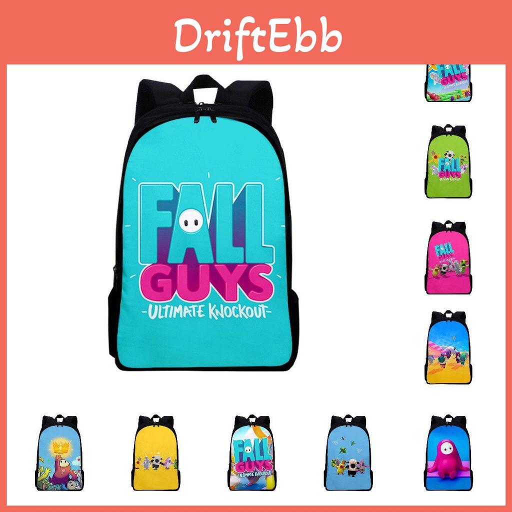 Прочный рюкзак Fall Guys с полиэстеровой подкладкой и множеством отделений