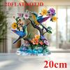 Bohemian Hummingbird, 2D Flat Acrylic, Tabletop Decoration, Ornaments, Suitable for Living Room, Office, Party, Christmas, Halloween
