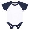 Larkwood Baby Essential Short-Sleeved Baseball Babysuit