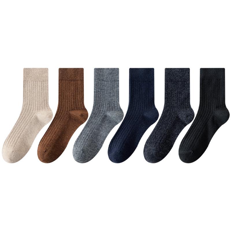 Men's Autumn and Winter Style Thickened Warm Floor High Drum Wool Socks