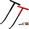 T-Handle Exhaust Spring Puller Tool with Rubber Coating Muffler Exhaust Stand Tool