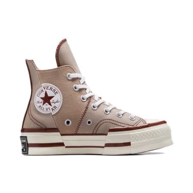 Converse Chuck 70 Plus Удобные Трендовые Высокие Кеды из Канваса Унисекс Кроссовки Хаки A07082C