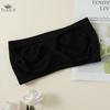Summer Breathable Strapless Crop Top Women Invisible Chest Wraps Tube Tops Soft Comfort Bra Female Intimate Hollow Out Brassiere