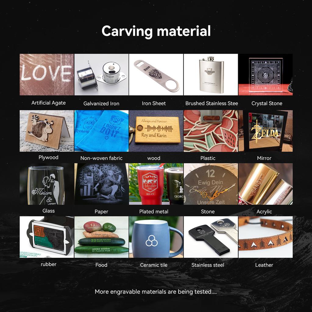 Atomstack S40 Pro 40W Laser Engraver with Dual Air Assist Pump One Button Switch CutEngrave Mode