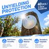 40Pcs Double-Sided Reflective Bird Repellent Tape Reflective Bird Scare Tape  Fences Railings