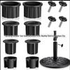 Набор: Кольцо и заглушка для основания уличного зонта