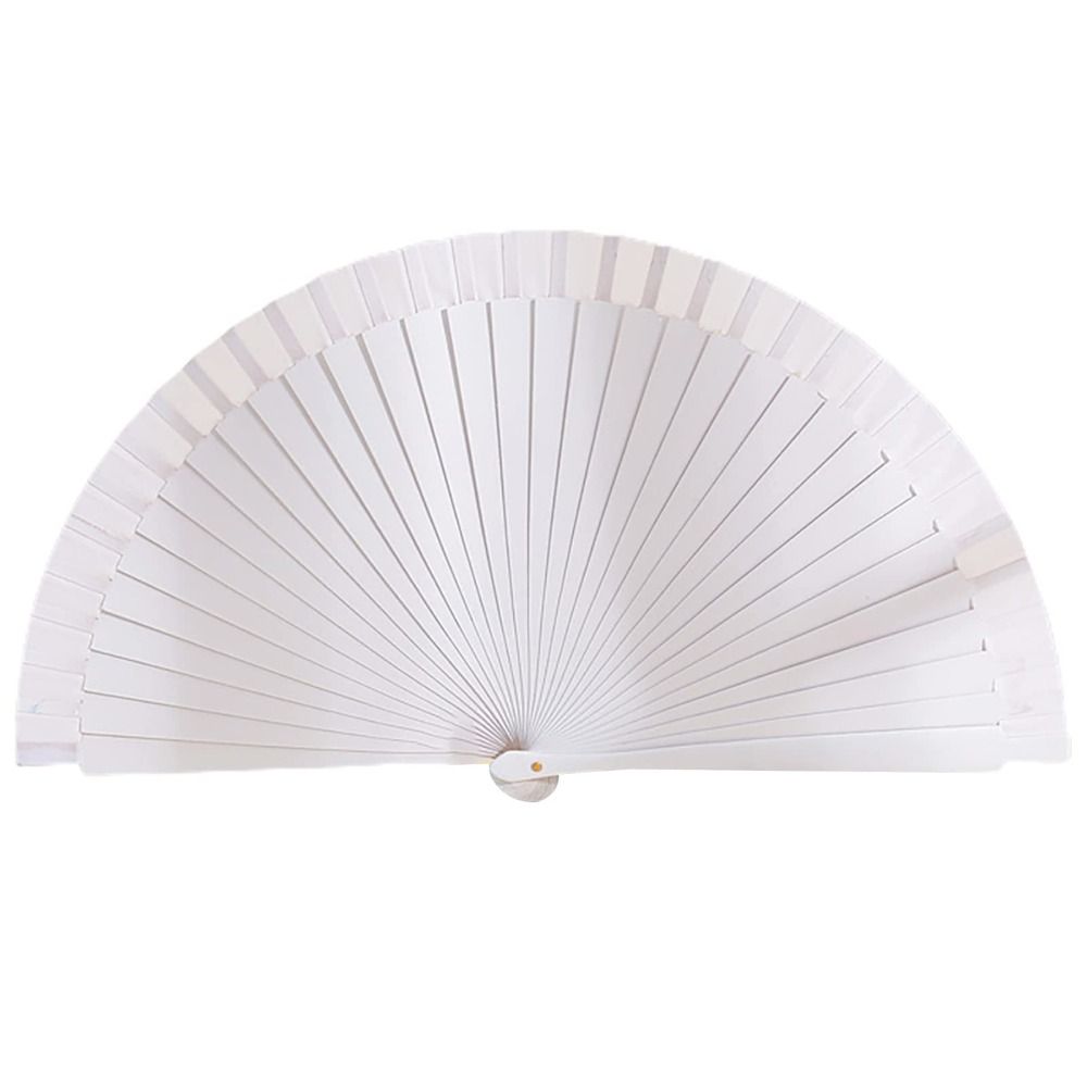 Props Decoration Colorful Chinese Style Folding Fan Wood Folding Fans Spanish Fan Wooden