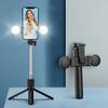 Telescopic Selfie Stick with 0.71m Tripod & Ring Light - Black