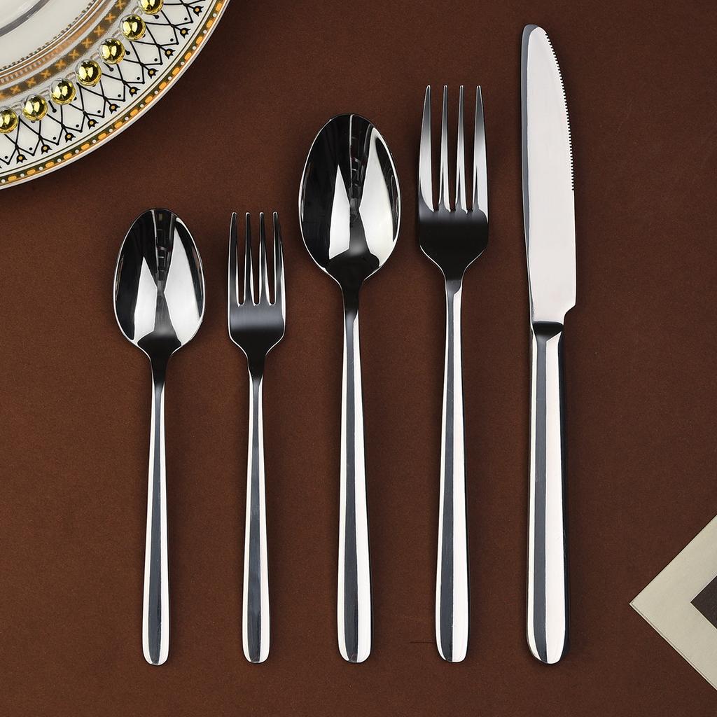 Столовые приборы из нержавеющей стали 430, высококачественные столовые приборы для гостиниц, западная кухня, импортные товары, набор ножей, вилок и ложек для стейков