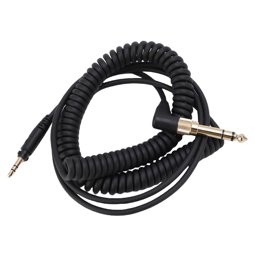 Пружинный звуковой кабель для наушников, подходит для наушников EAH DJ1200, штекер 3,5 мм, удлиненный спиральный шнур 140 330 см