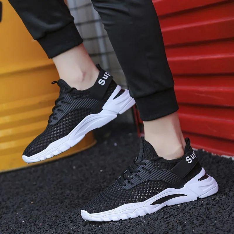 Мужская модная сетчатая обувь, мужская обувь, повседневная спортивная обувь, дышащие летние тонкие мужские кроссовки с защитой от запаха