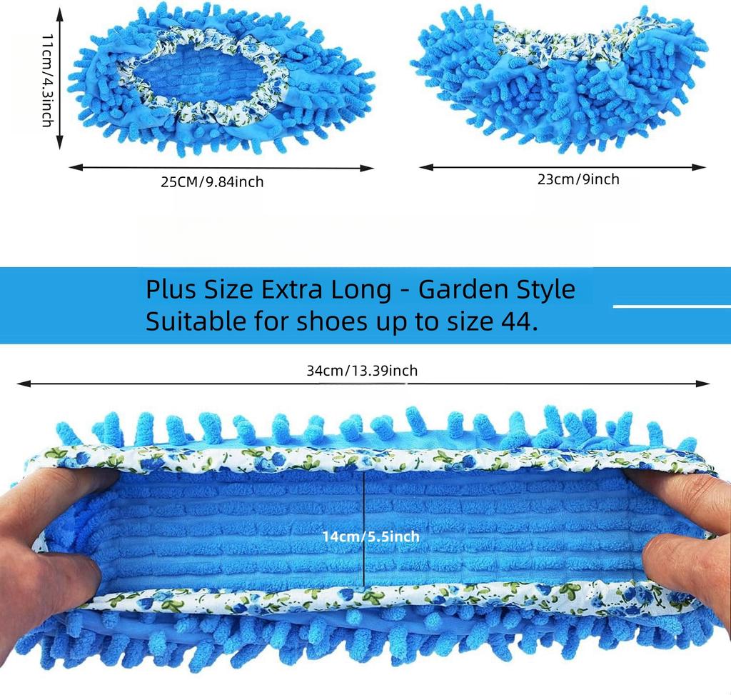 Dust Mop Slipper Lazy Dusting Cleaning Foot Sock Shoe Polishing Cover Cleaner Household Cleaning