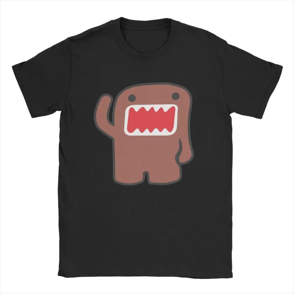 Awesome Domo Kun Doll T-Shirt for Men Round Neck 100% Cotton T Shirt Short Sleeve Tees Summer Clothes