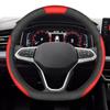 Чехол на руль автомобиля для Volkswagen VW Qashqai X-Trail Rogue Golf Tiguan Jetta Passat Beetle, защитное пальто для рук