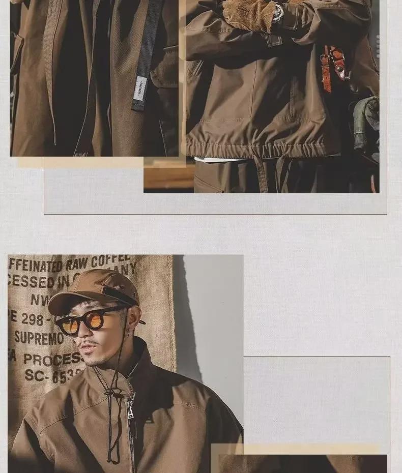 Мужская повседневная куртка в американском стиле в стиле ретро — весна и осень, модная свободная рабочая одежда