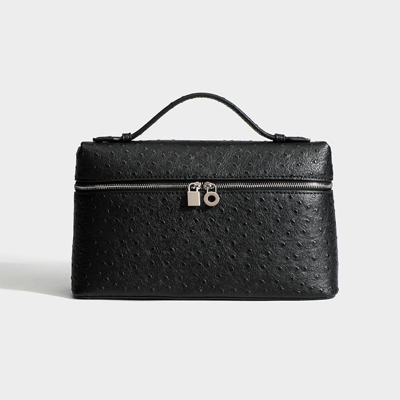 LP19 Fashionable Versatile 2025 New Genuine Ostrich Leather Crossbody Bag - Gigi Style Handbag