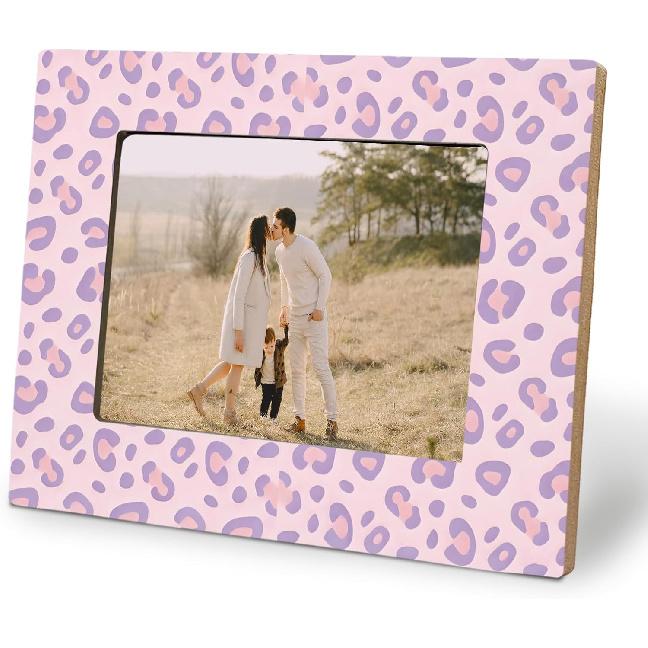 Mexico Floral Decoration Picture Photo Frame 5x7, Gifts for Mexico Floral Lovers, Brown and Beige Picture Frames for Desk Tabletop Wall Display