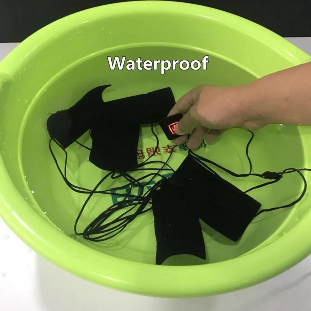 9 в 1 Нагревательные элементы для одежды 5 В 2 А USB Электрическая нагревательная простыня Жилет Куртка Грелка