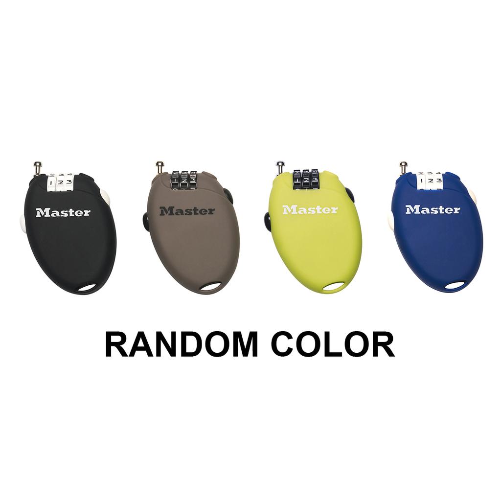 Master Lock Padlock with Retractable Cable, Combination, 51x21x72 mm