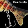 5 шт. Бионические плавающие приманки с тройными крючками Реалистичные Яркие