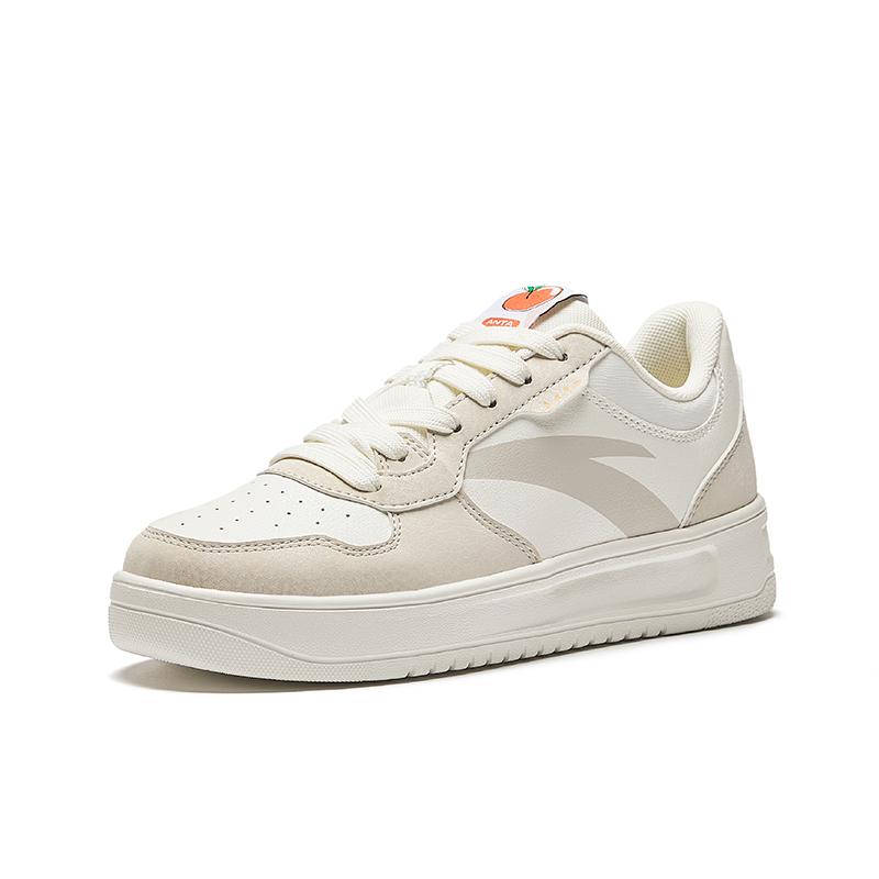 Anta Casual Lifestyle Women Deep Navy Blue Ivory White Lightweight Breathable Non-slip Daily Walking Sneakers 922438001Q-3