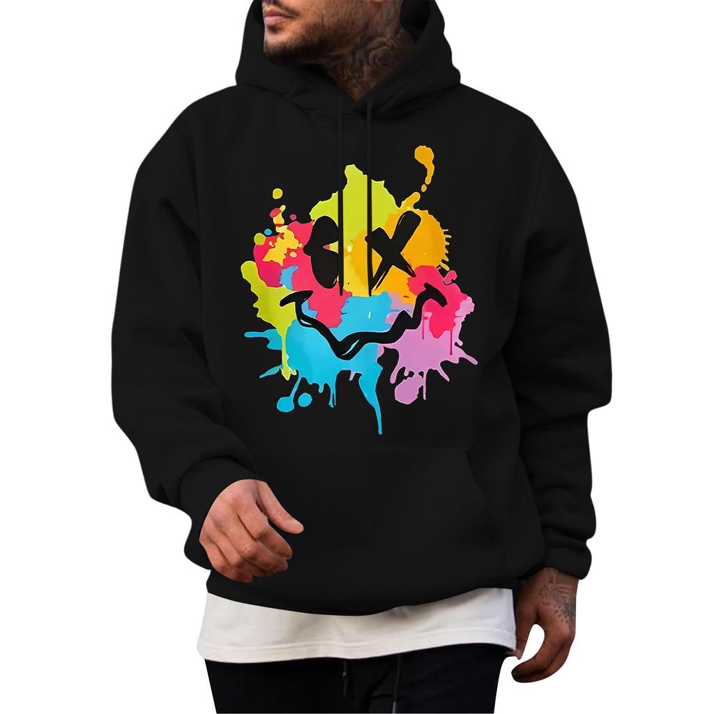 Men's Casual Hoodie Fashion Sweatshirt With Hood Leisure Tops Teenager Streetwear Fashion Long Sleeve Shirt Warm